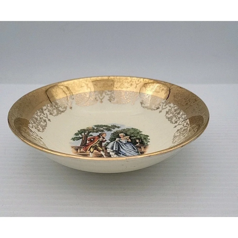 Vintage Sabin Crest -O- Gold Warranted 22k Gold Bowl 5.5